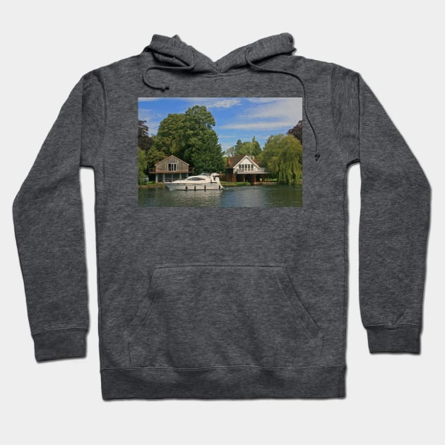 River Thames, Cookham, August 2020 Hoodie by RedHillDigital